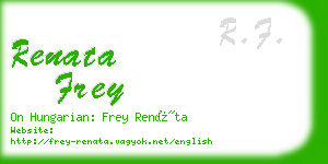 renata frey business card